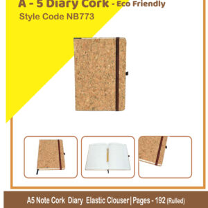 Dairy Cork - Eco Friendly Notebook  A-5