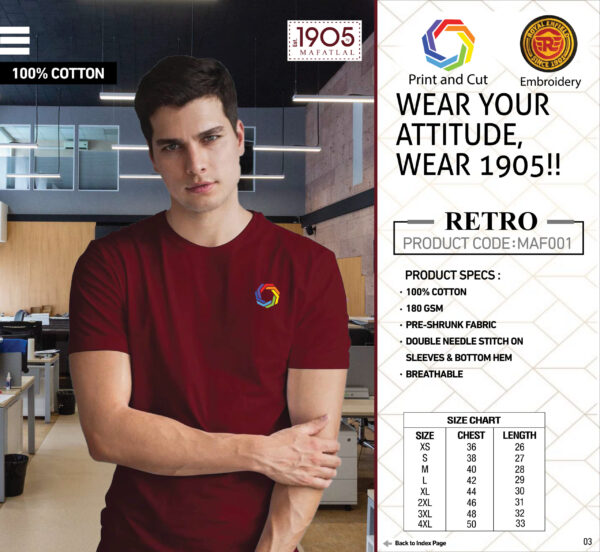 Unisex Round Neck Cotton T-shirt