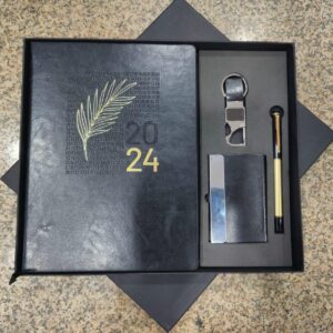 Premium Diary 2024 Gift Set of 4 in 1  (black)